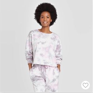 Tie Dye Crop Sweatshirt